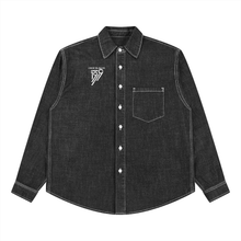 Load image into Gallery viewer, Unisex Vintage Wash Denim Shirt