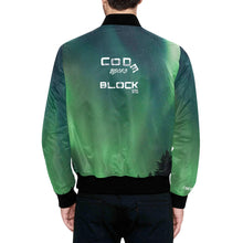 Load image into Gallery viewer, Men's All Over Print Quilted Bomber Jacket(Model H33)