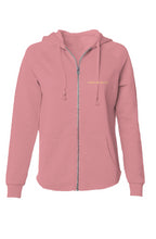 Load image into Gallery viewer, Womens Lightweight Wash Zip Hoodie