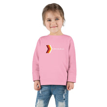 Load image into Gallery viewer, Retro Rainbow Arrow Toddler Long Sleeve Tee, Cute Kids Shirt, Birthday Gift, Toddler Fashion, Playtime Apparel