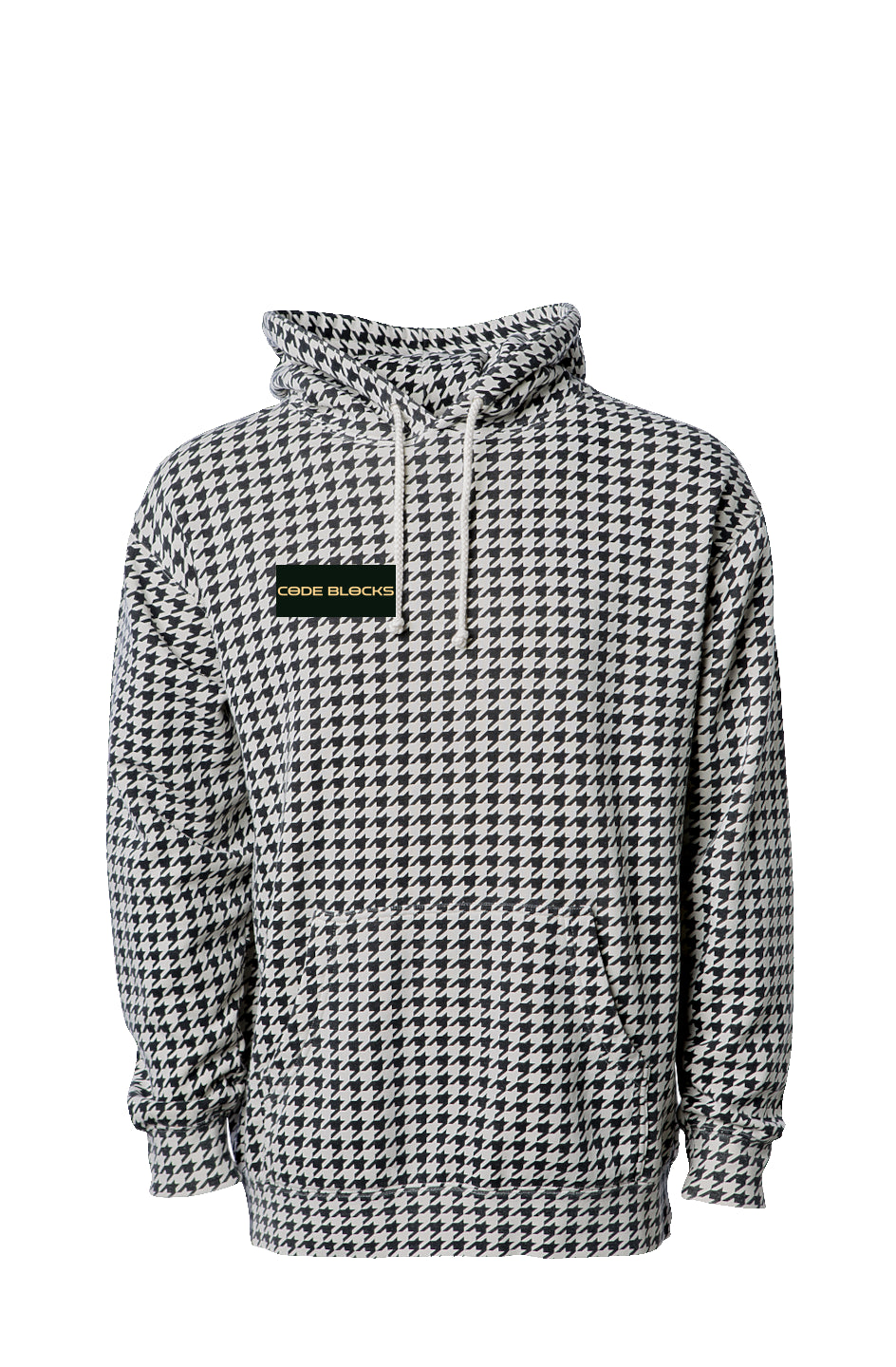 Houndstooth Hoodie CODEBLOCKSCLOTHING