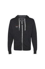Load image into Gallery viewer, Heathered French Terry Full-Zip Hooded Sweatshirt