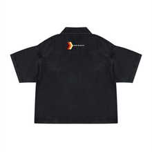 Load image into Gallery viewer, Unisex Vintage Wash Boxy Quarter-Zip Denim Shirt