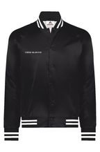Load image into Gallery viewer, Satin Baseball Striped Jacket
