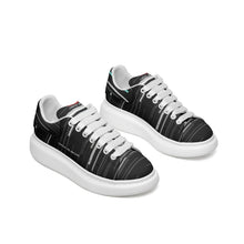 Load image into Gallery viewer, Unisex Non Slip Lace Up Faux Leather Sneakers