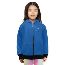 Load image into Gallery viewer, Little Girls' Zip Up Hoodie (H58)