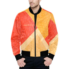Load image into Gallery viewer, Men's All Over Print Quilted Bomber Jacket(Model H33)