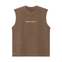 Load image into Gallery viewer, Streetwear Kids Heavyweight 285G Washed 100% Cotton Tank Top