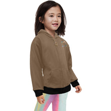 Load image into Gallery viewer, Little Girls' Zip Up Hoodie (H58)