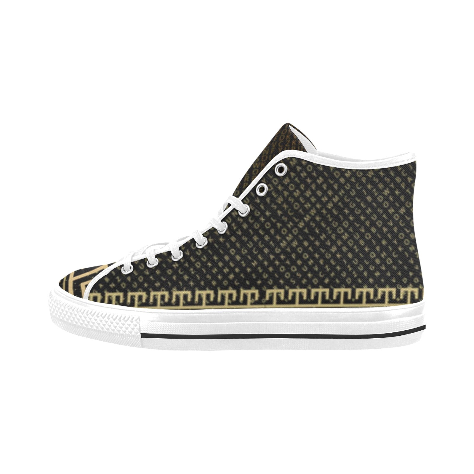 Tangerine - Sustainably Made Men’s high top canvas shoes main image 1