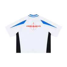 Load image into Gallery viewer, Unisex Oversized Color Block V-Neck T-Shirt