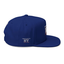 Load image into Gallery viewer, NY Floral Mosaic Embroidered Flat Bill Cap — New York Snapback Hat
