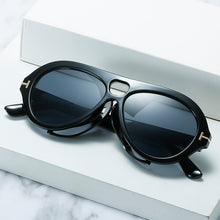Load image into Gallery viewer, Punk sunglasses steam glasses personalized oval sunglasses