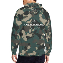 Load image into Gallery viewer, Men's All Over Print Full Zip Hoodie (Model H14)