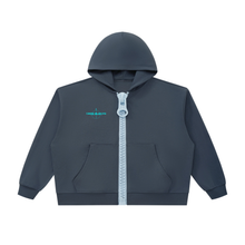 Load image into Gallery viewer, Unisex Oversized Chunky-Zip Boxy Hoodie