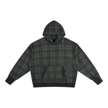 Load image into Gallery viewer, Unisex Plaid Color Block Hoodie