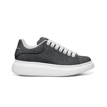 Load image into Gallery viewer, Unisex Non Slip Lace Up Faux Leather Sneakers