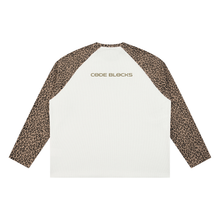 Load image into Gallery viewer, Unisex Leopard Panel Raglan Sleeve T-Shirt