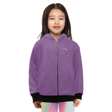 Load image into Gallery viewer, Little Girls' Zip Up Hoodie (H58)
