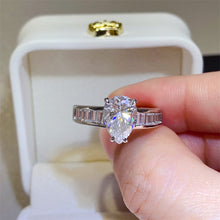 Load image into Gallery viewer, 3 Carat Moissanite 925 Sterling Silver Ring