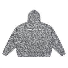 Load image into Gallery viewer, Unisex Leopard Print Waffle Full Zip Hoodie