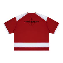 Load image into Gallery viewer, Unisex Raglan Sleeve Mesh Boxy T-Shirt
