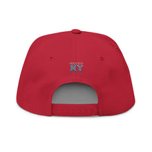 Load image into Gallery viewer, NY Floral Mosaic Embroidered Flat Bill Cap — New York Snapback Hat