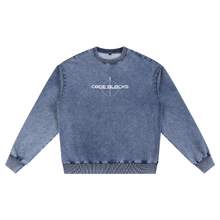 Load image into Gallery viewer, Snow Wash Oversized Crewneck Sweatshirt