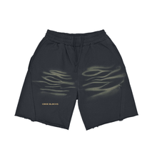 Load image into Gallery viewer, (Dark Green&Black&Coffee)Heavyweight Vintage Washed Tiger Stripes Short Pants - 360 GSM