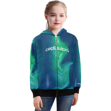 Load image into Gallery viewer, Big Girls' Zip Up Hoodie (H58)
