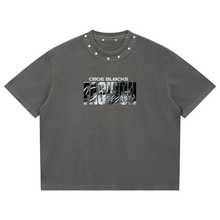 Load image into Gallery viewer, Unisex Washed Boxy Studded T-Shirt