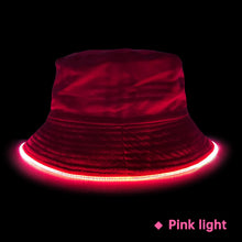 Load image into Gallery viewer, Outdoor Leisure Fishing Naked Sun Hat Tourism Sun Hat Led Light Fiber Luminous Bucket Hat