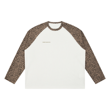 Load image into Gallery viewer, Unisex Leopard Panel Raglan Sleeve T-Shirt
