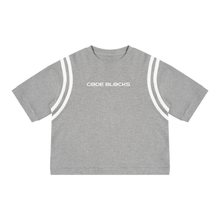 Load image into Gallery viewer, Unisex Color Block Waffle Boxy T-Shirt