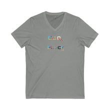 Load image into Gallery viewer, Unisex Jersey Short Sleeve V-Neck Tee