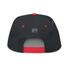 Load image into Gallery viewer, NY Floral Mosaic Embroidered Flat Bill Cap — New York Snapback Hat