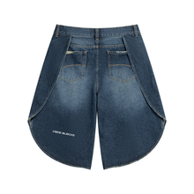 Load image into Gallery viewer, Men’s Wide Leg Denim Shorts