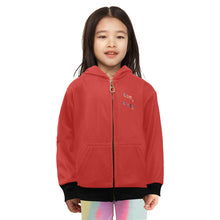 Load image into Gallery viewer, Little Girls' Zip Up Hoodie (H58)
