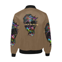 Load image into Gallery viewer, Men's All Over Print Quilted Bomber Jacket(Model H33)