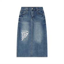 Load image into Gallery viewer, Women’s Vintage Wash Denim Skirt