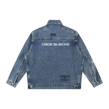 Load image into Gallery viewer, Vintage Wash Zip Up Denim Jacket