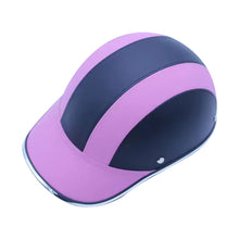 Load image into Gallery viewer, Motorcycle Helmet Summer Half Helmet Electric Car Leather Hat Men's and Women's Personality Baseball Leather Helmet
