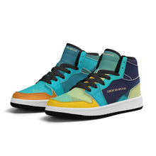 Load image into Gallery viewer, Children High-Top Synthetic Leather Sneakers