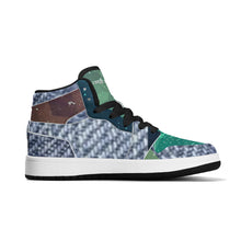Load image into Gallery viewer, Children High-Top Synthetic Leather Sneakers