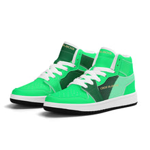 Load image into Gallery viewer, Children High-Top Synthetic Leather Sneakers