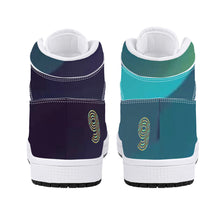 Load image into Gallery viewer, D16 High-Top Synthetic Leather Sneakers - White