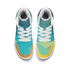 Load image into Gallery viewer, Children High-Top Synthetic Leather Sneakers