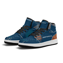 Load image into Gallery viewer, Children High-Top Synthetic Leather Sneakers