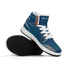 Load image into Gallery viewer, Children High-Top Synthetic Leather Sneakers