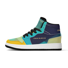 Load image into Gallery viewer, Children High-Top Synthetic Leather Sneakers